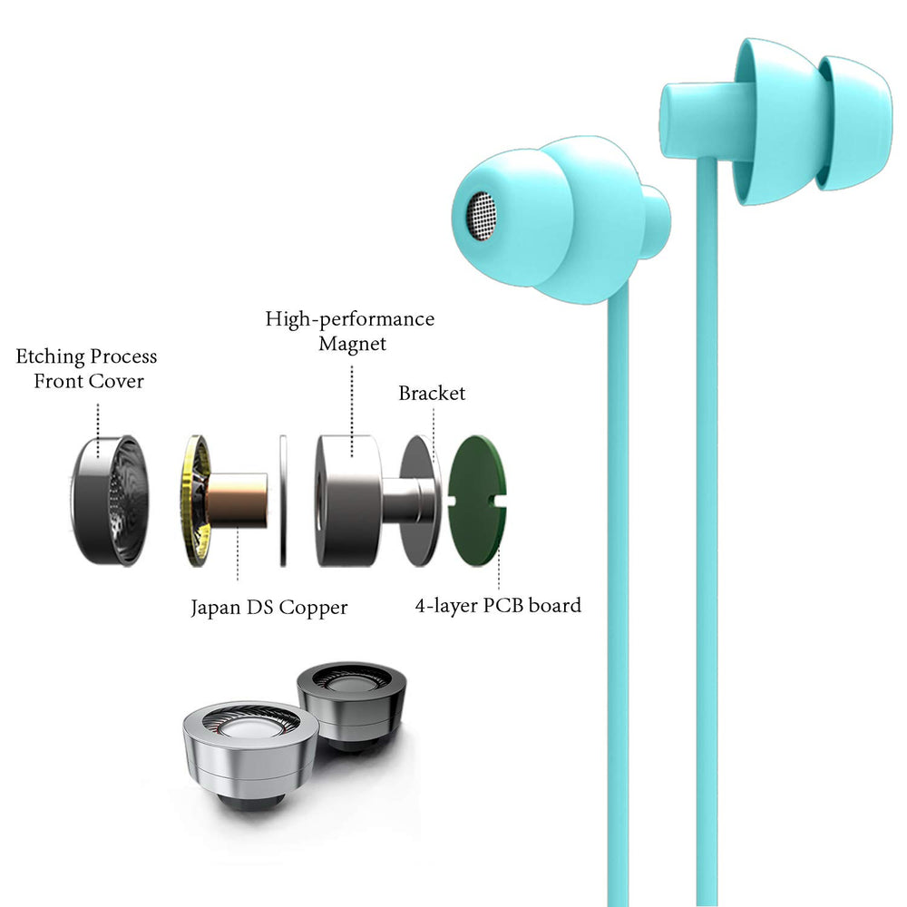 MAXROCK Sleep Earbuds come with zipper carry case for safe storage