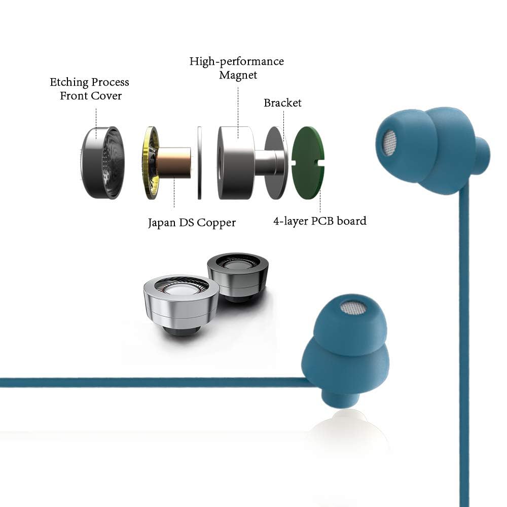 MAXROCK Sleep Earphones two-tip ergonomic design for secure fit.