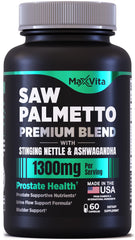 MaxVita Prostate Premium bottle with Saw Palmetto for urinary comfort.
