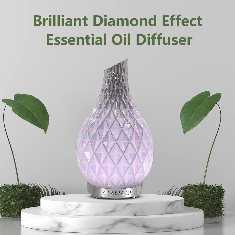 MAXWINER Diamond Diffuser uses ultrasonic technology for quiet operation.