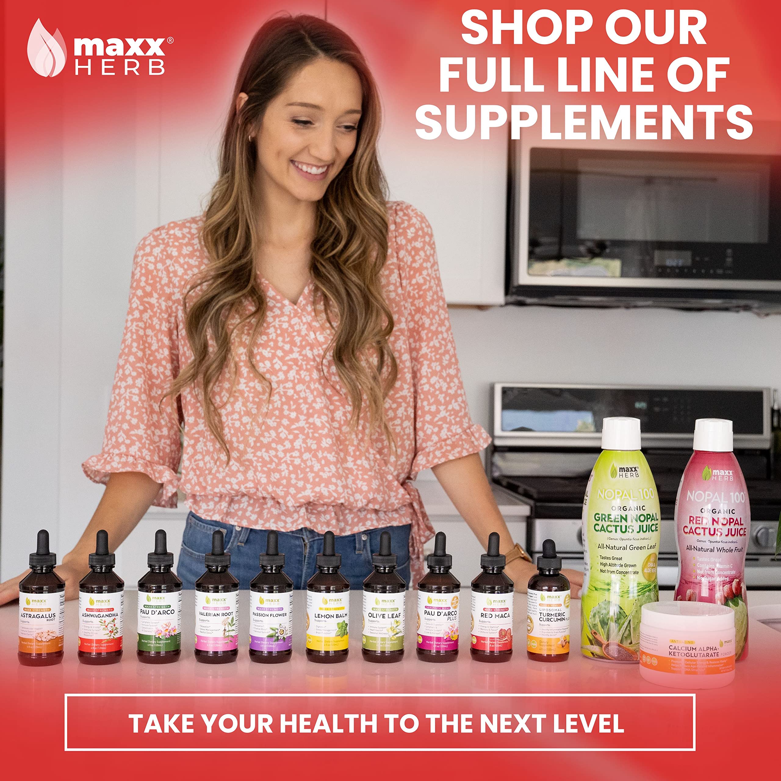 Maxx Herb Ashwagandha Extract packaging and USA-made seal indicating trusted quality