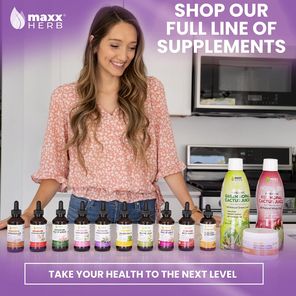 Packaging box of Maxx Herb Passion Flower Extract and bottle