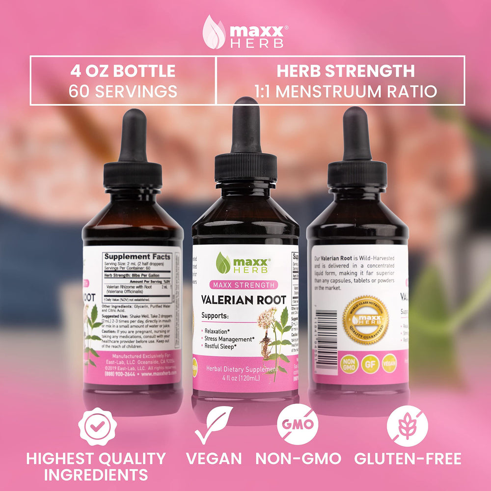 Maxx Herb Valerian shelf life image communicates 3-year stability