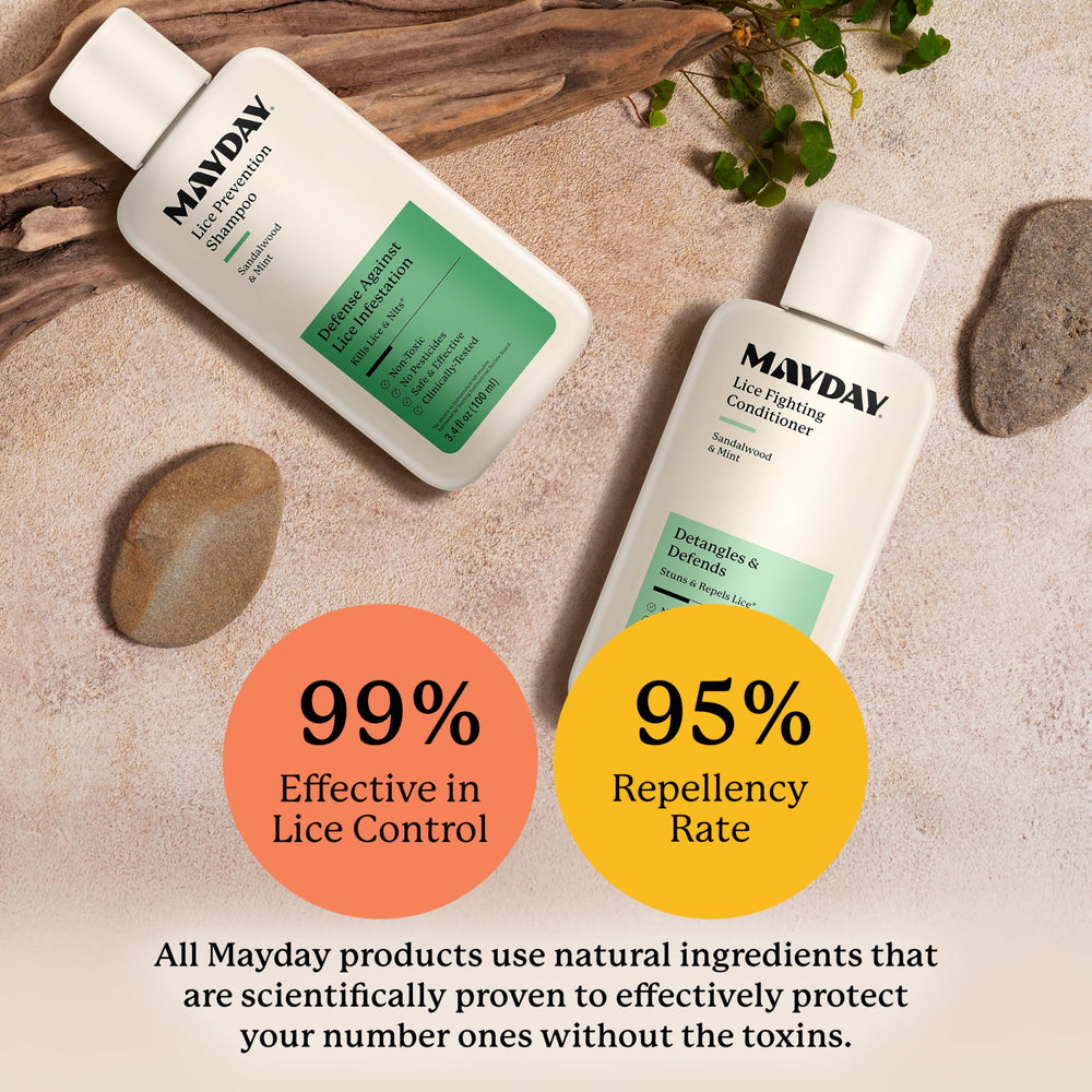 MAYDAY conditioner detangles hair during a shower session