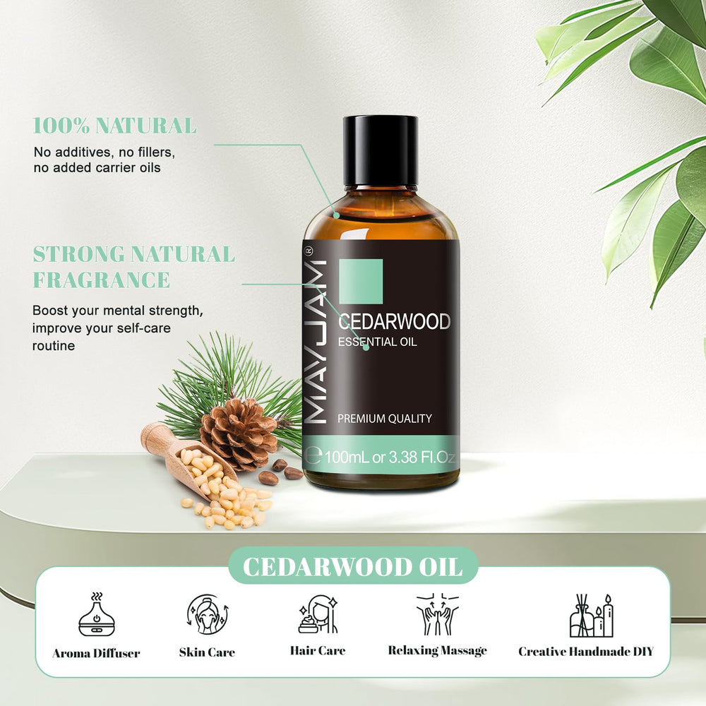 MAYJAM Aceite de cedro: difusor para ambiente calmante