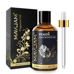 MAYJAM Aceite fragancia durazno en frasco de vidrio con gotero para difusor