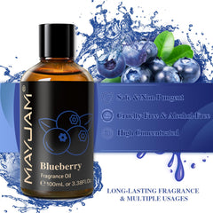 MAYJAM Blueberry diffuser setup showcasing a fresh, fruity scent