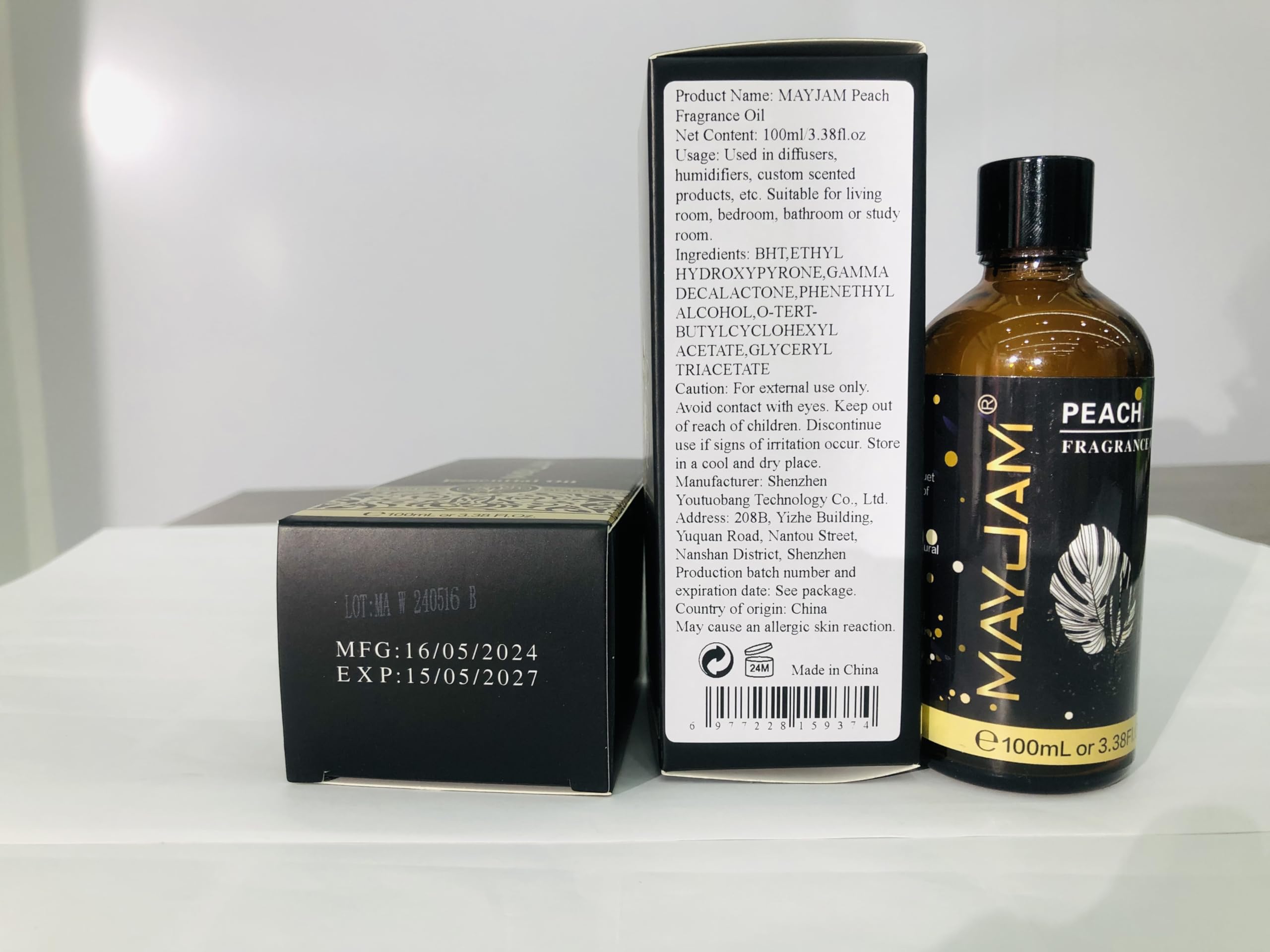 MAYJAM Bombas de baño perfumadas con fragancia de durazno