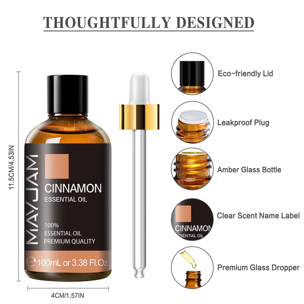 Elegant packaging makes MAYJAM Cinnamon Oil a thoughtful gift.