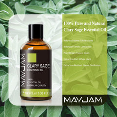 MAYJAM Clary Sage oil in a diffuser creates a calming ambiance