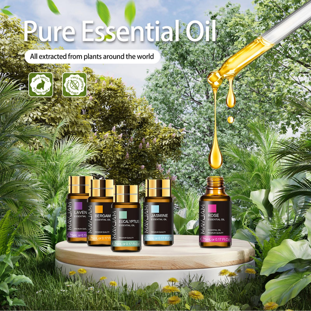 MAYJAM diffuser aroma burst filling a room with a rich fragrance.