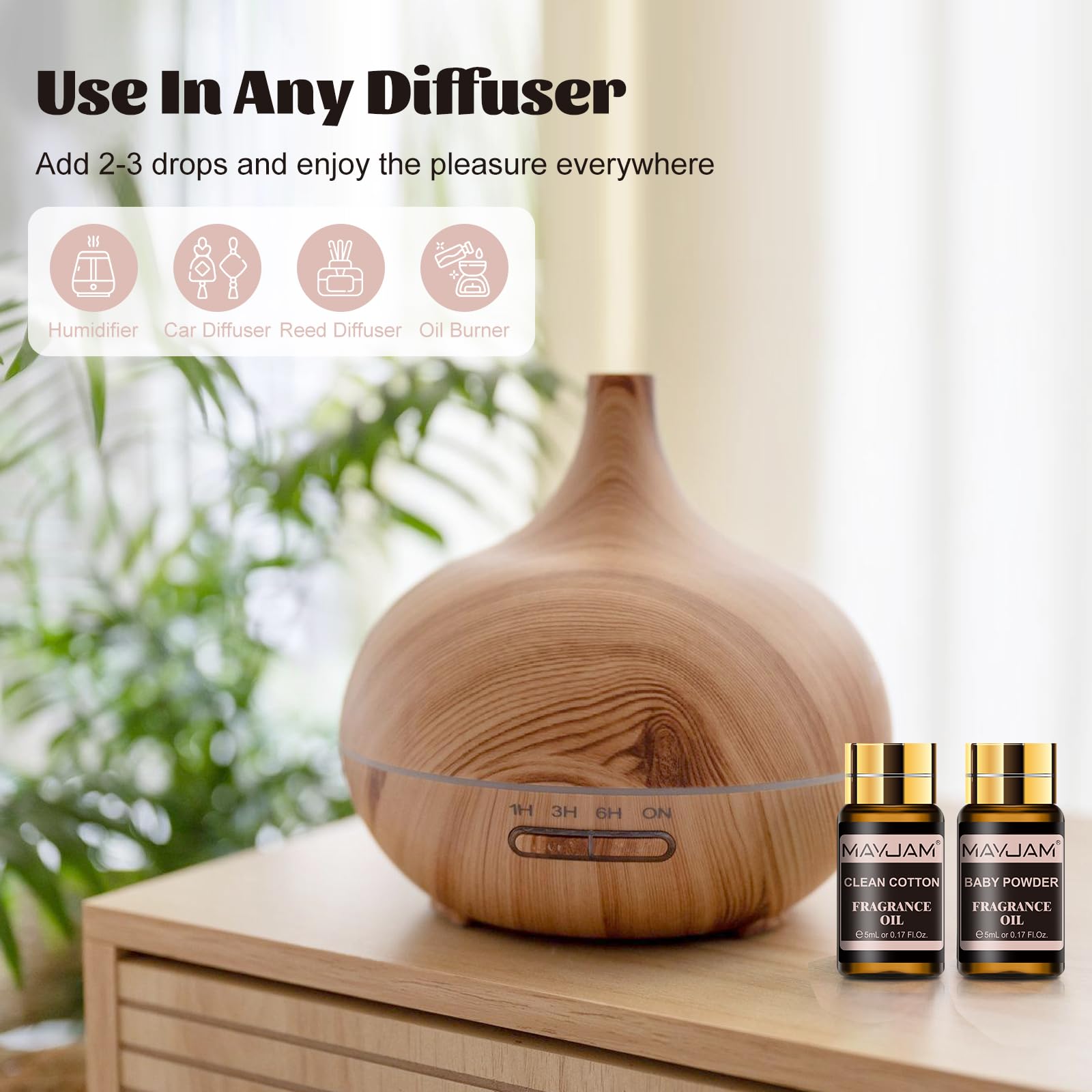 MAYJAM fragrance oils used in candle making for warm scents