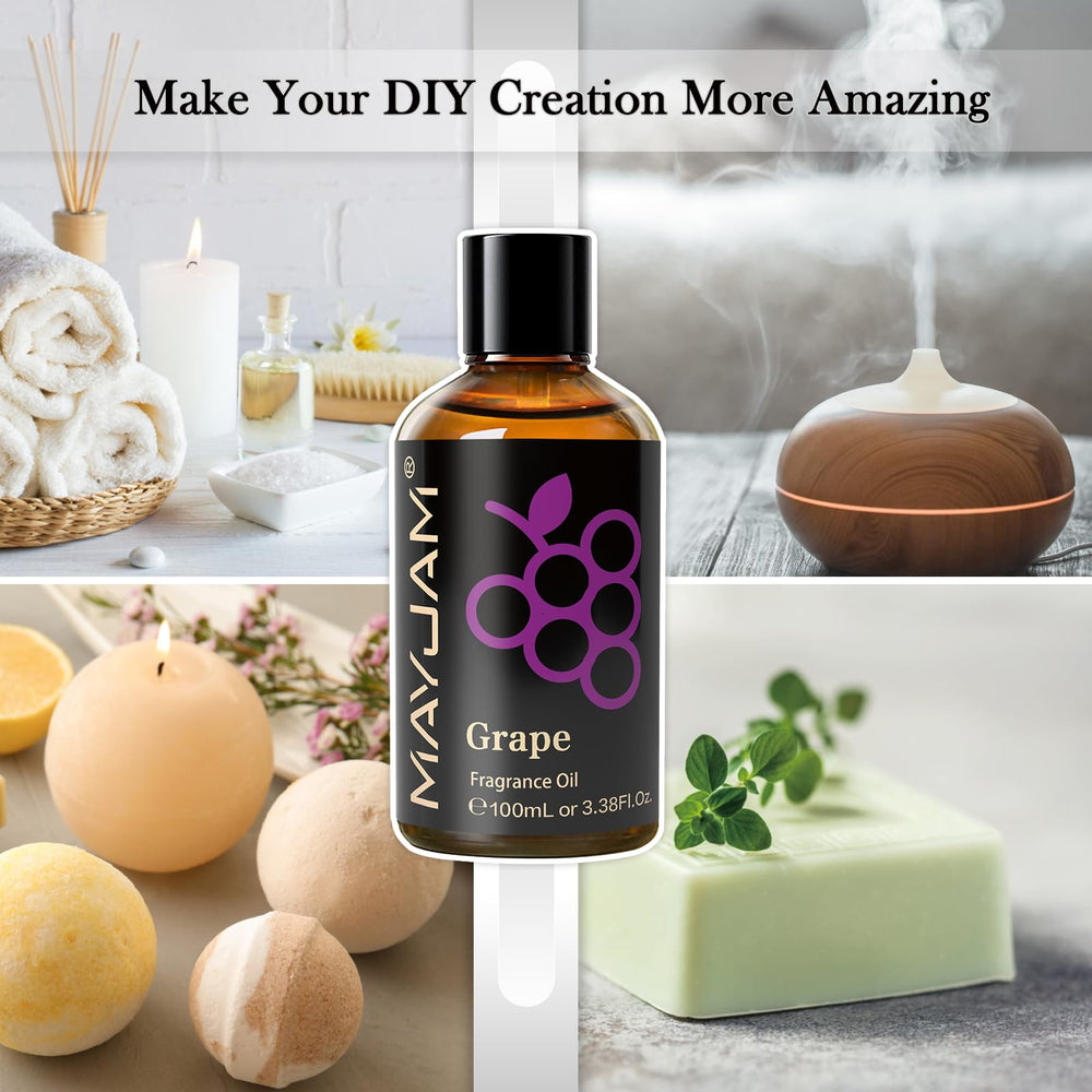 MAYJAM grape fragrance oil candle making and soap crafting option