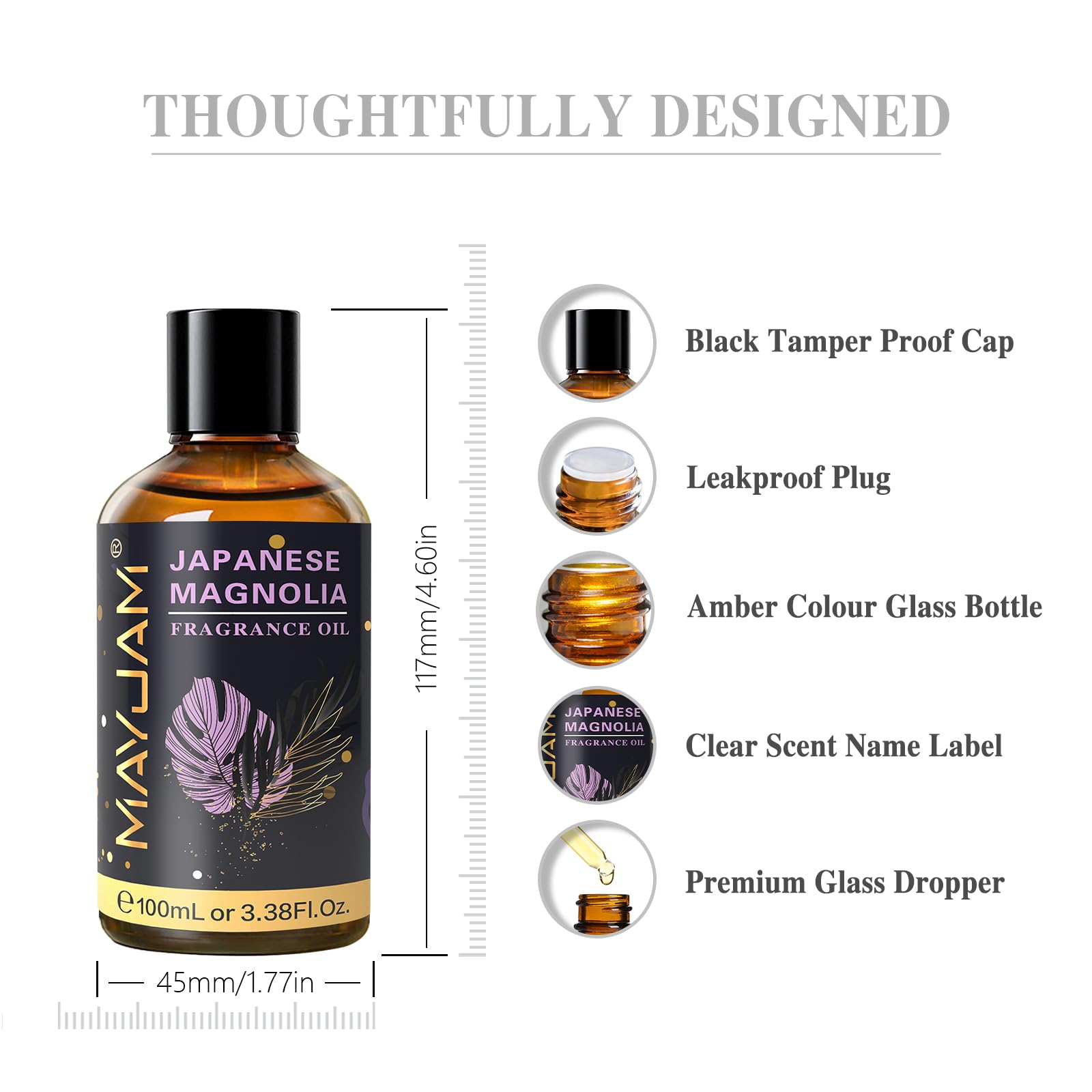 MAYJAM Japanese Magnolia on a shelf showcases premium diffuser oil for DIY lovers