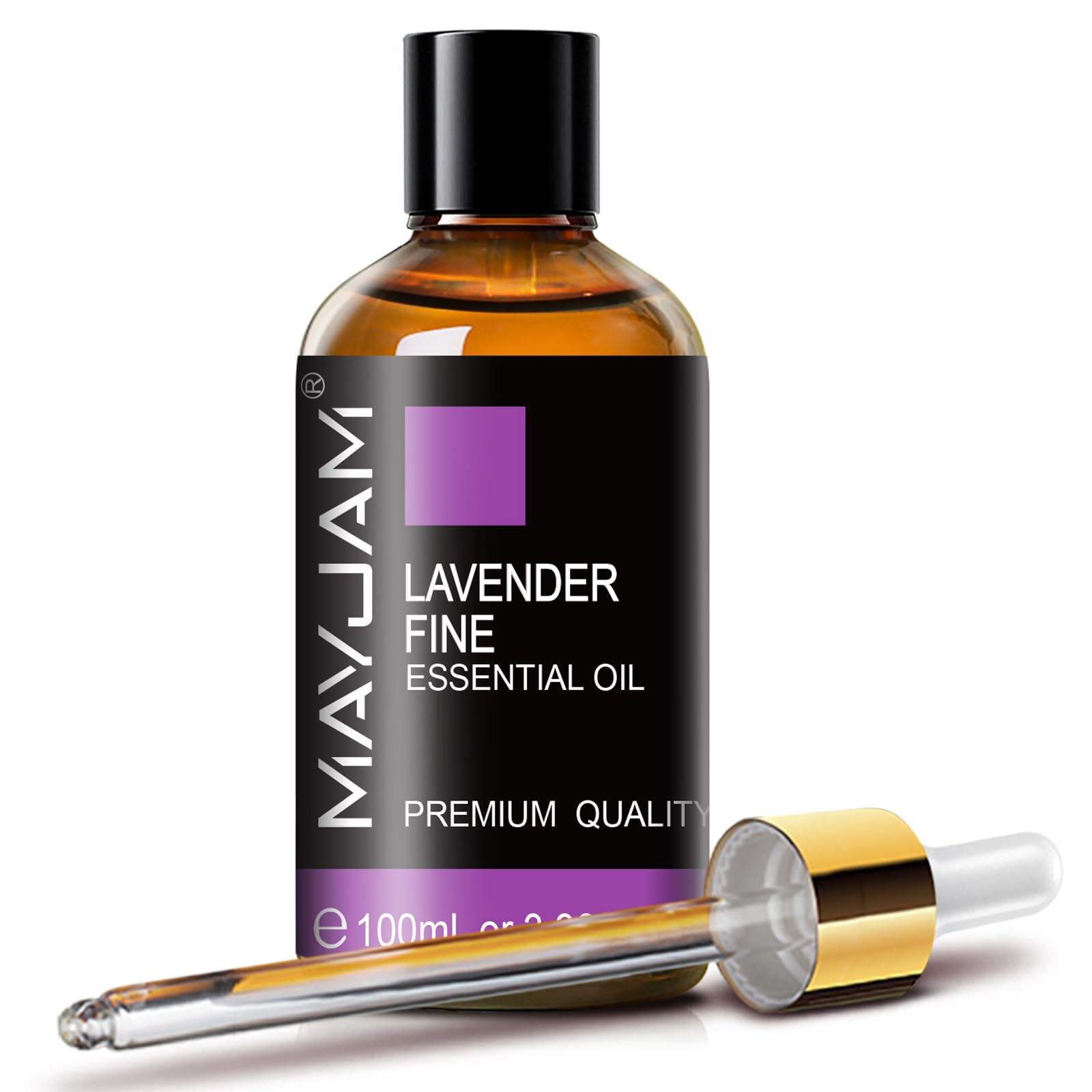 MAYJAM Lavender Fine Oil bottle ready for diffusion and relaxation
