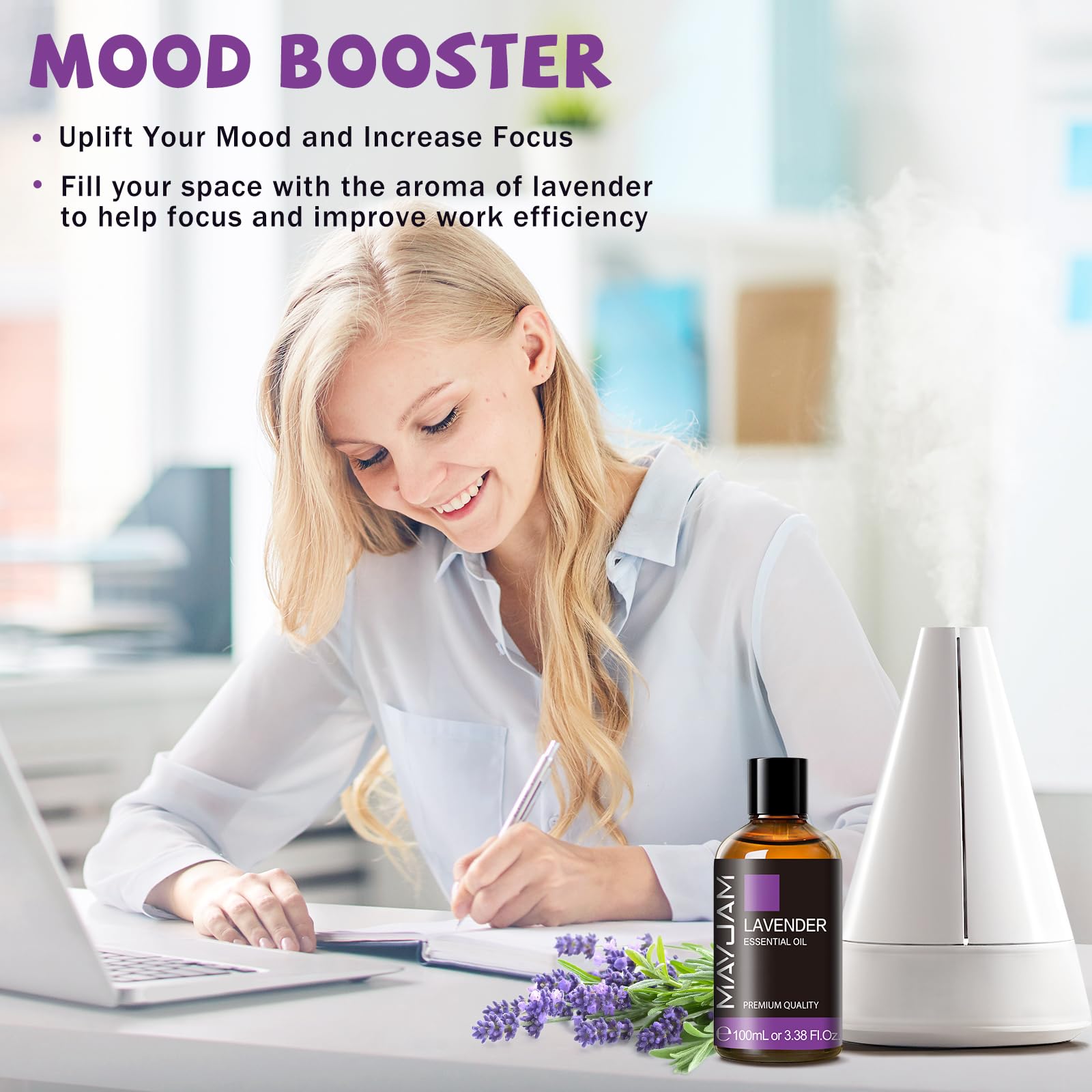MAYJAM Lavender essential oil suitable for soothing baths and DIY blends.