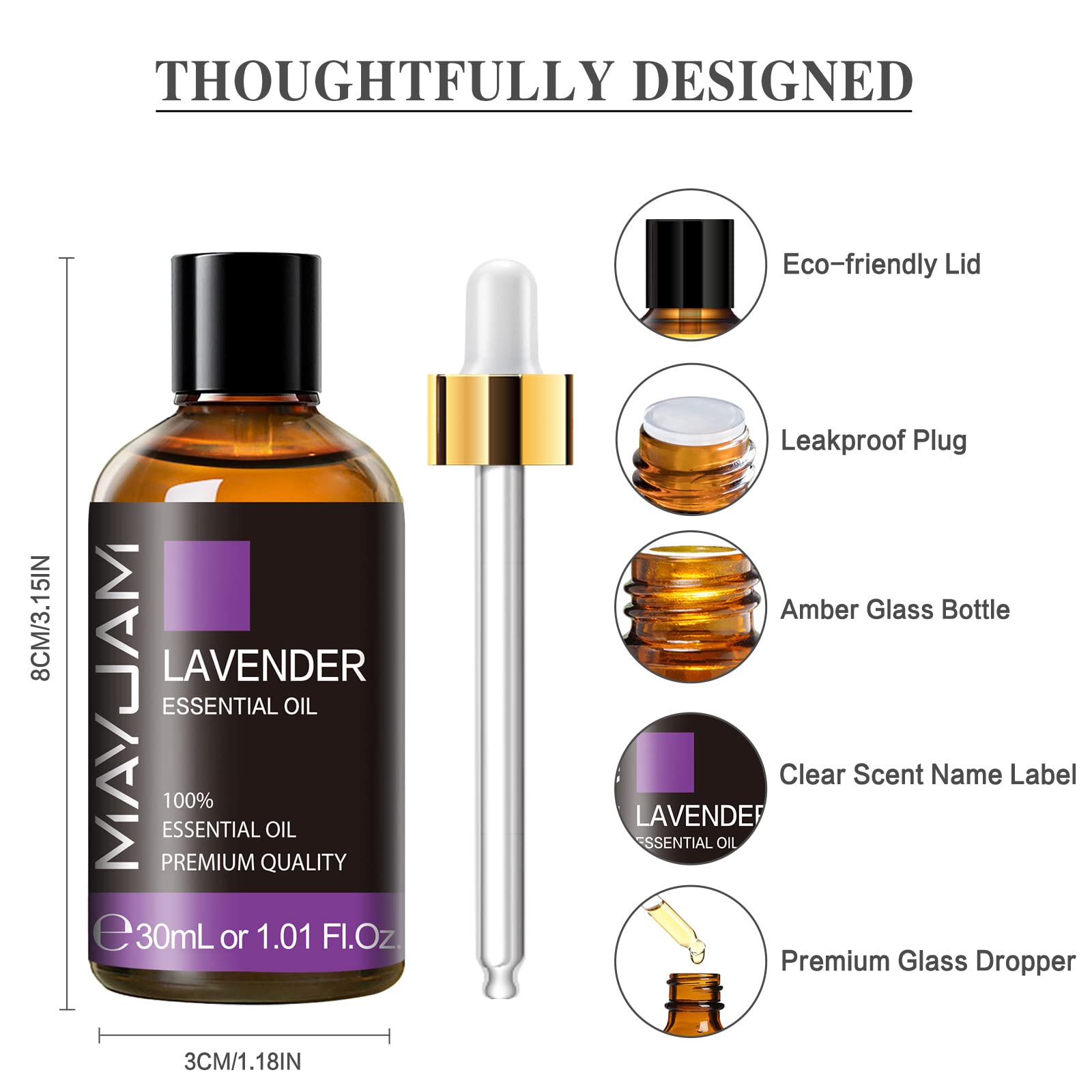 MAYJAM lavender oil massage blend promotes relaxation
