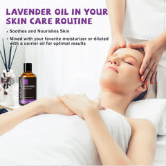 MAYJAM Lavender essential oil in skincare routine for a calming aroma.
