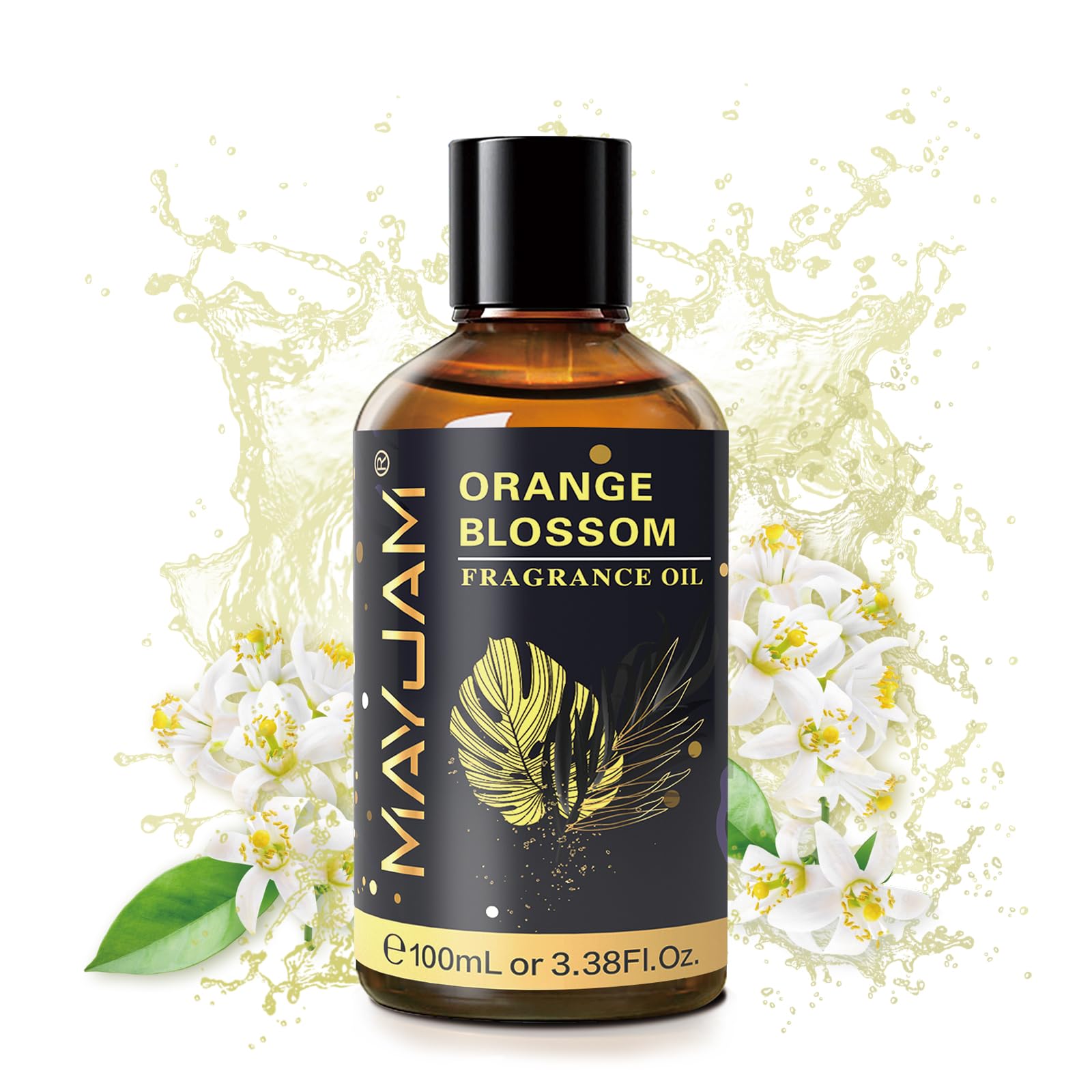 Gift-ready MAYJAM Orange Blossom fragrance oil set with premium glass dropper.