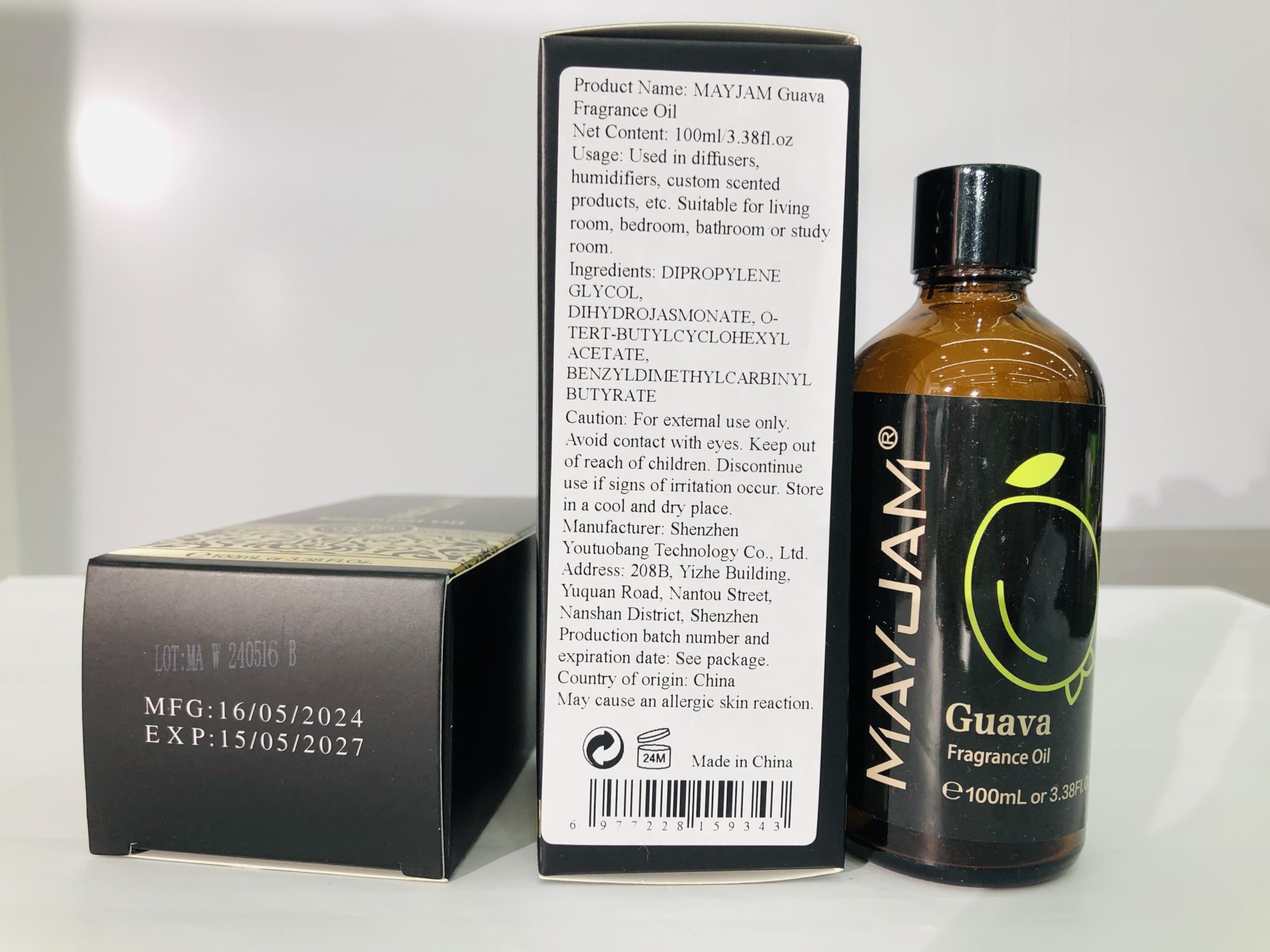 MAYJAM pear fragrance oil used in bath products.