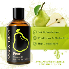 MAYJAM pear oil dropper lets precise dosing for scents.