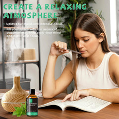 MAYJAM Peppermint Essential Oil hair care routine for scalp freshness.
