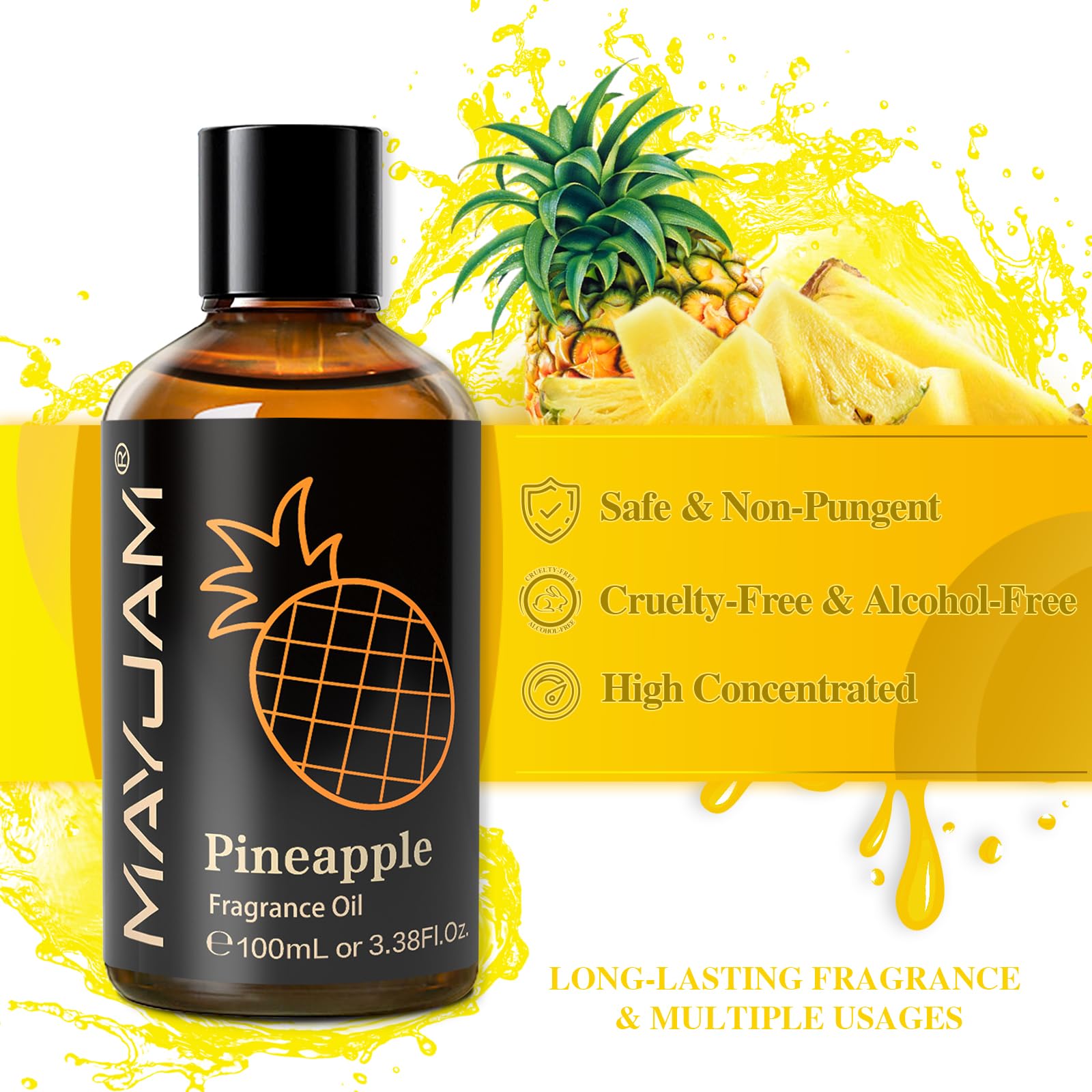 Diffuser in a cozy space releasing pineapple notes.