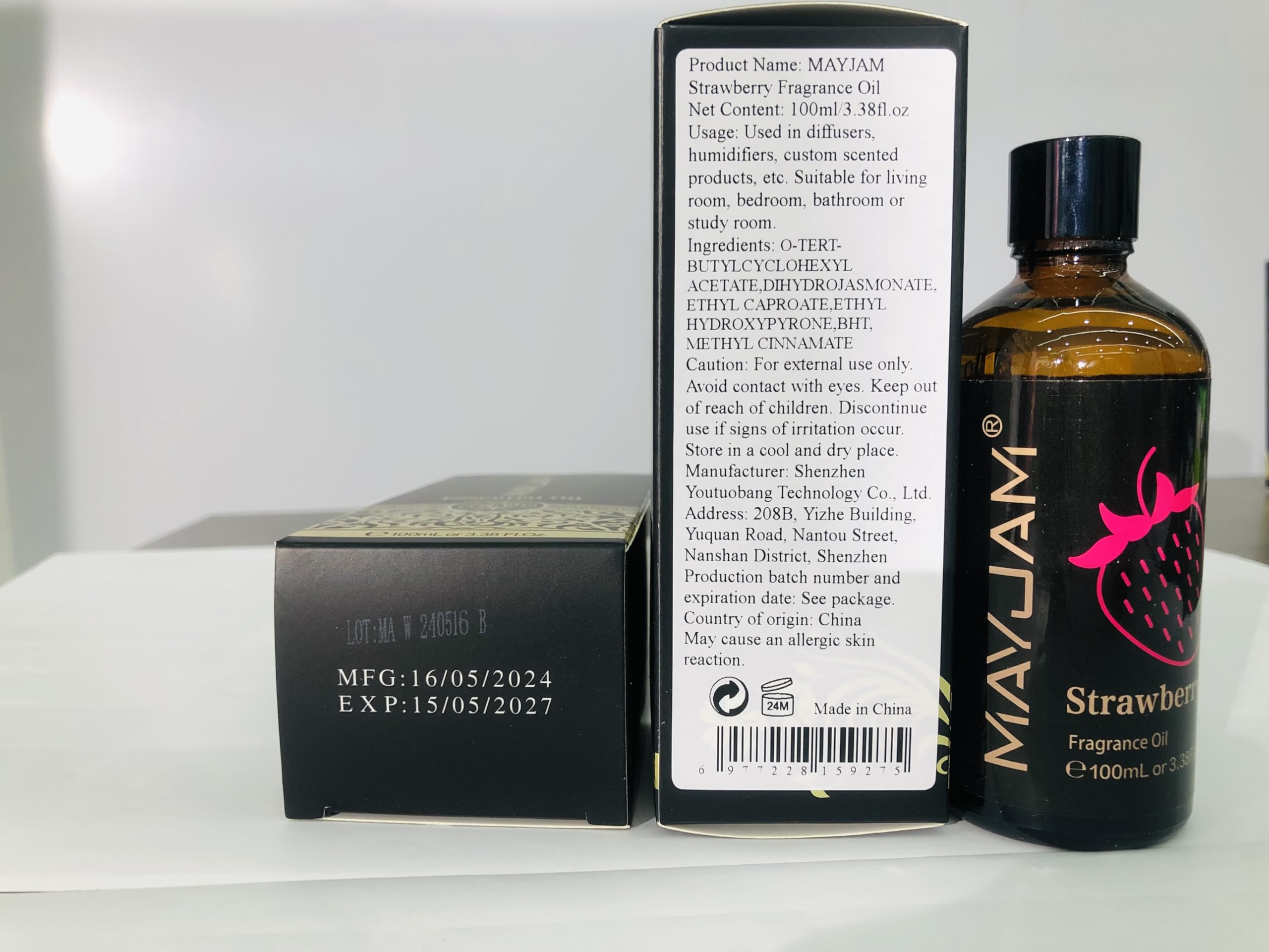 MAYJAM strawberry fragrance oil for DIY projects and crafts