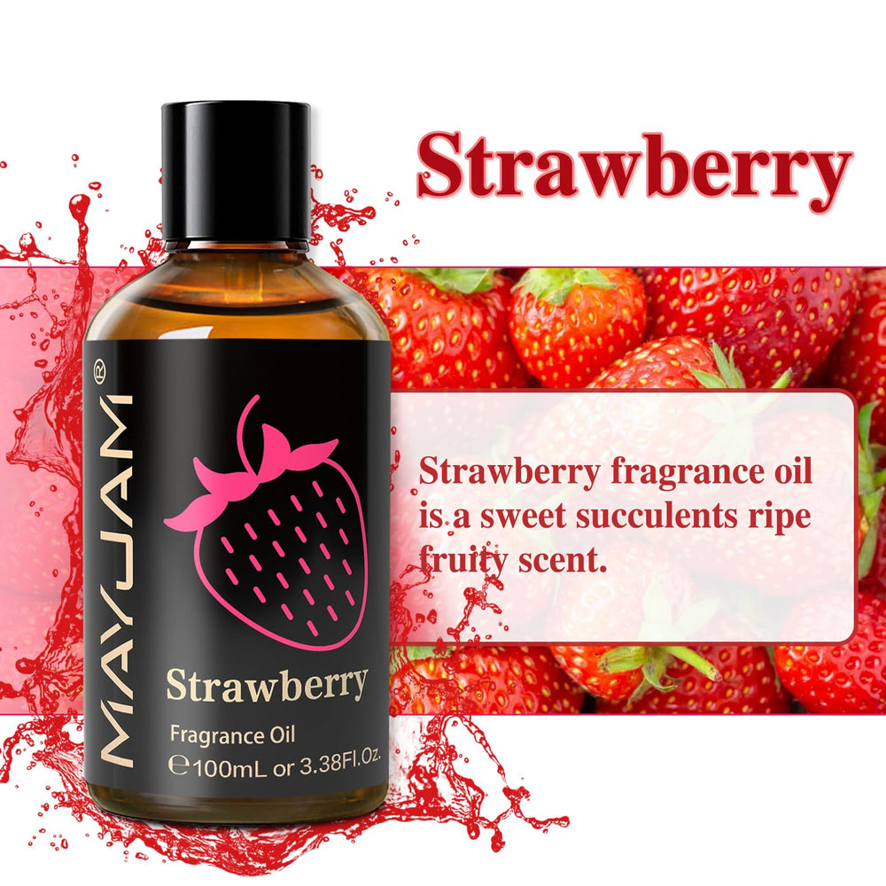 MAYJAM strawberry fragrance oil used in soap and candle making