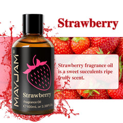 MAYJAM strawberry fragrance oil used in soap and candle making