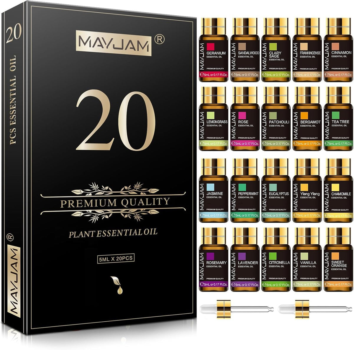 MAYJAM Tea Tree 5ml bottle close-up for diffusers and DIY blends