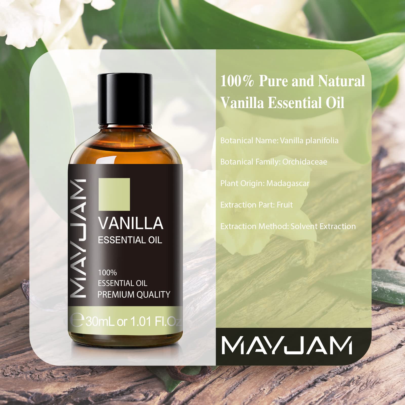 MAYJAM Vanilla oil in diffuser creates a warm home ambiance.