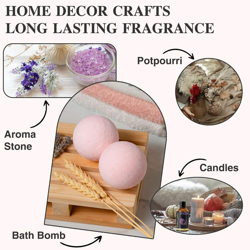 MAYJAM Violet Reverie candle making adds depth and warmth