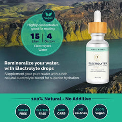 Mayu Electrolyte Water Drops sugar-free label signals clean hydration