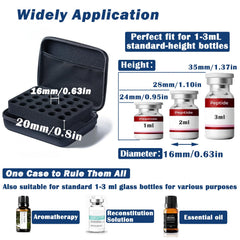 Fridge and freezer safe storage case supports temperature-sensitive vials for daily use.