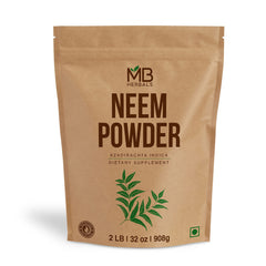 MB Herbals Neem Powder 2 lb bottle for daily skin and hair care