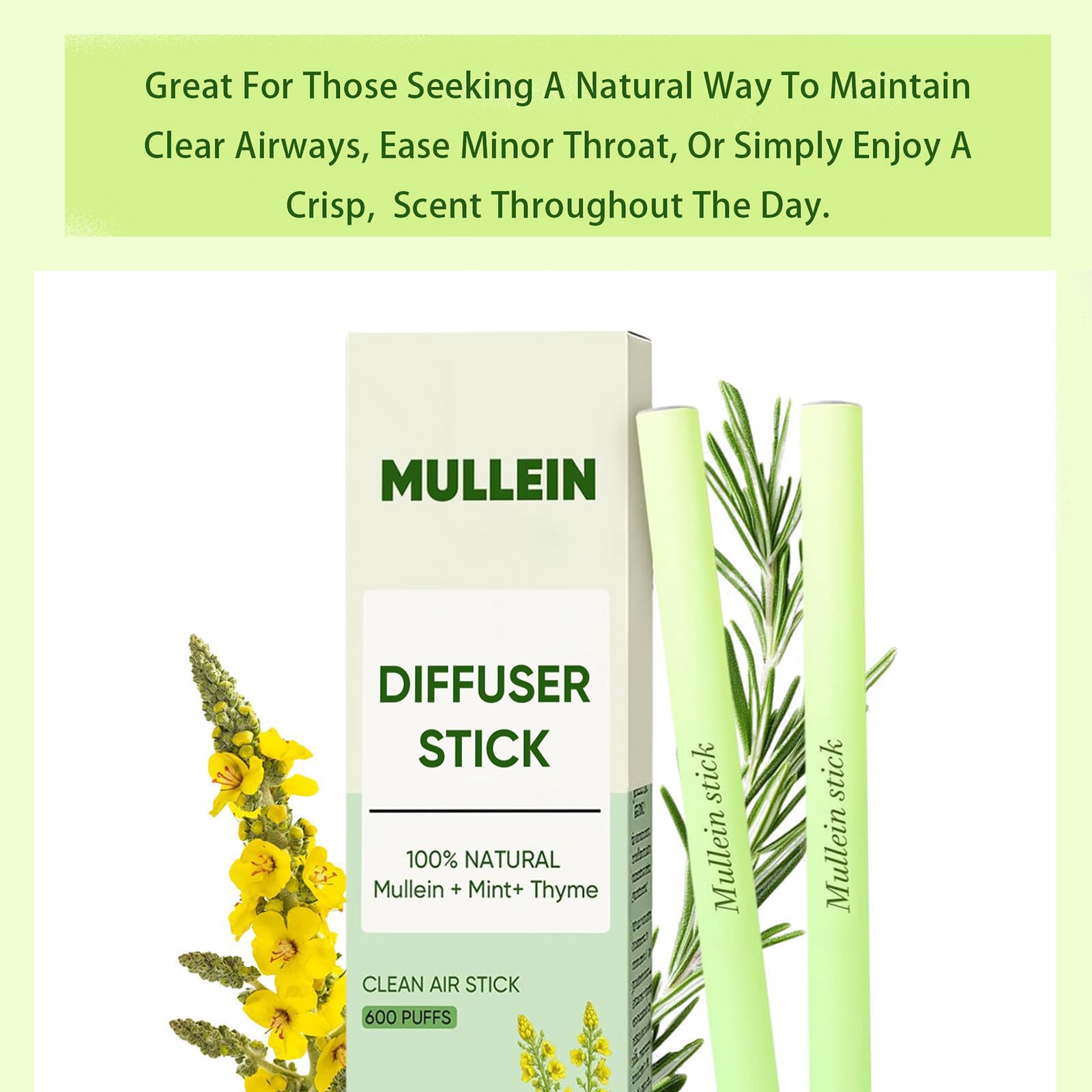 MCArthur Mullein Diffuser Pen 600-uses highlights long-lasting value