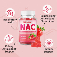 Mchokuu NAC Gummies vegan, sugar-free, and gluten-free for dietary needs.