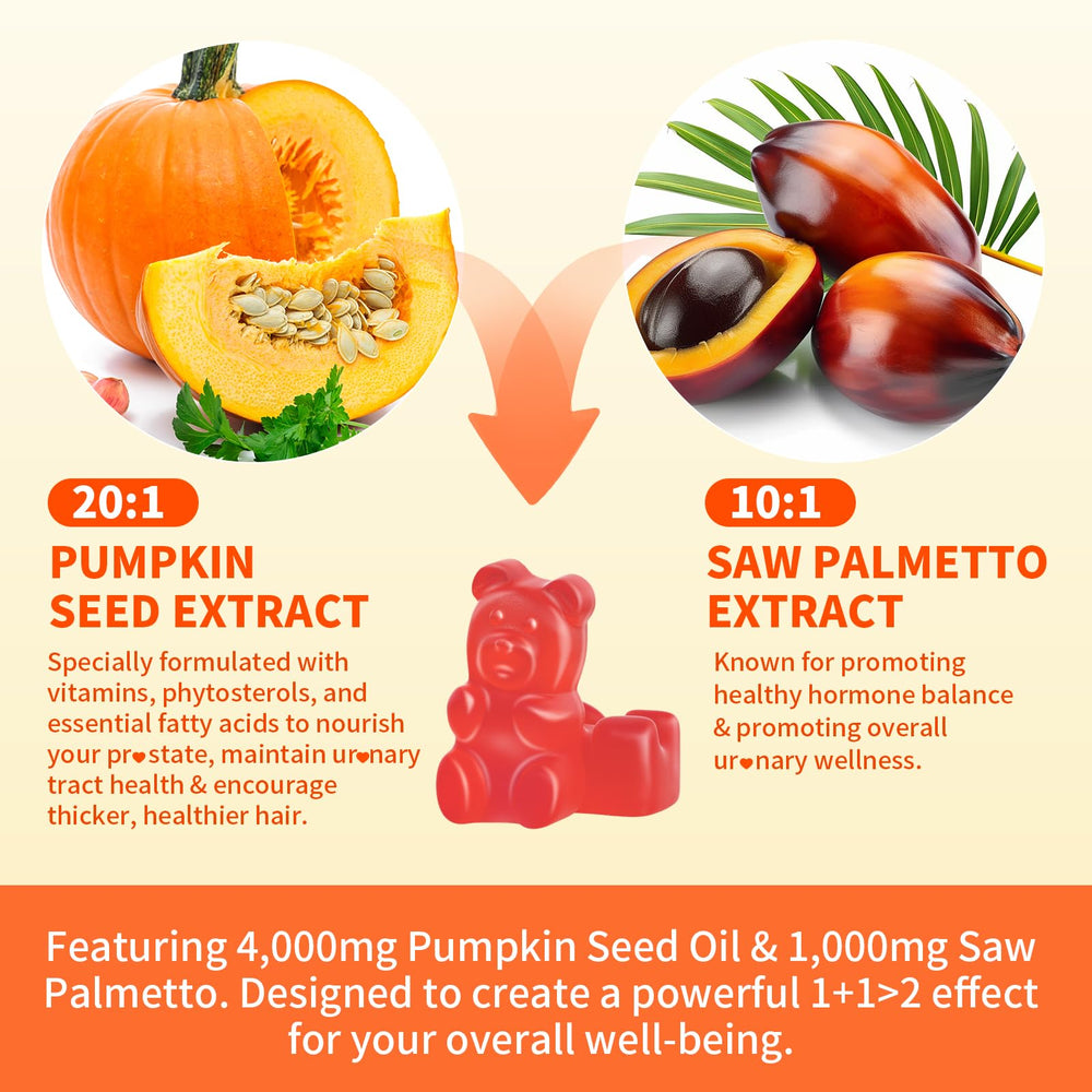 Mchokuu pumpkin-seed oil gummies pour shows easy daily intake for wellness.
