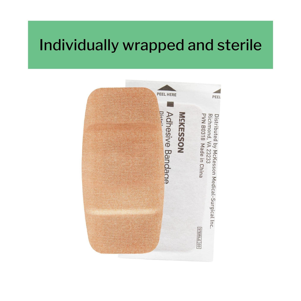 Close-up of McKesson pad showing absorbent, non-stick surface.