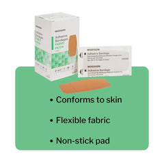 McKesson adhesive stays put during daily activity.