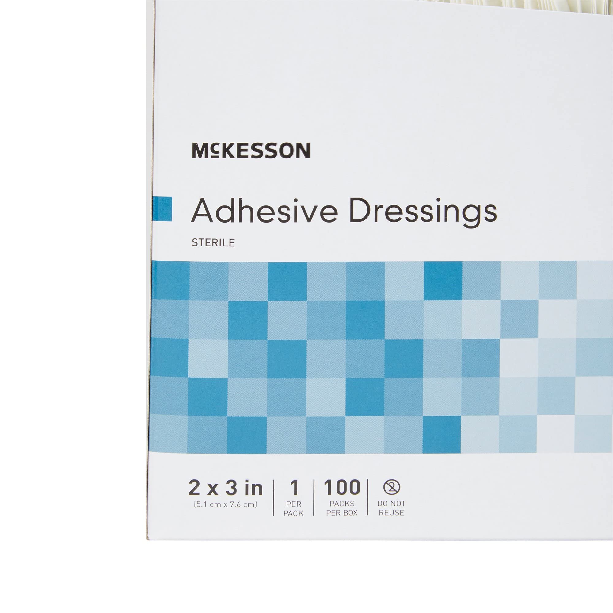 Sterile, individually wrapped McKesson dressing for travel first aid