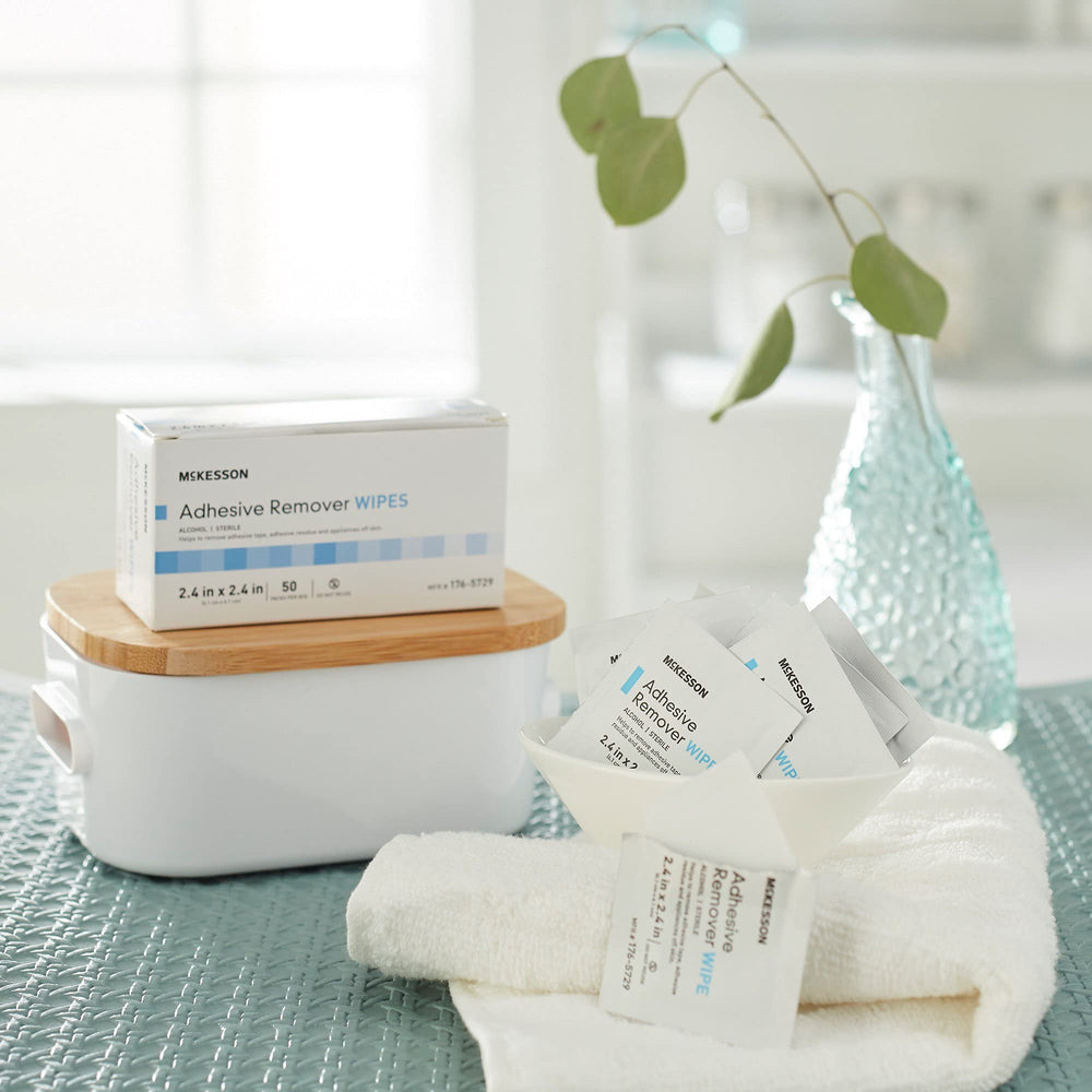 McKesson wipes remove adhesive residue from medical devices safely