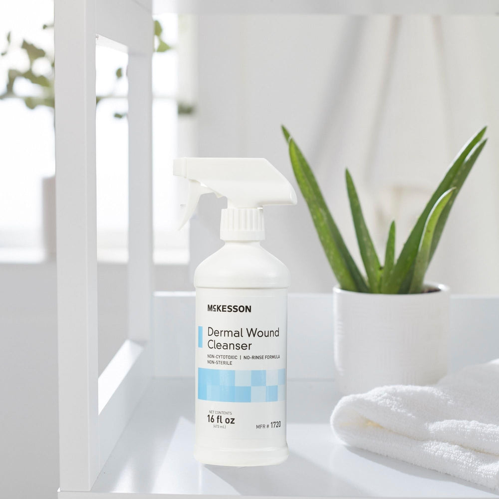 McKesson limpiador dérmico para heridas, agua-purificada, fórmula gentil para piel sensible