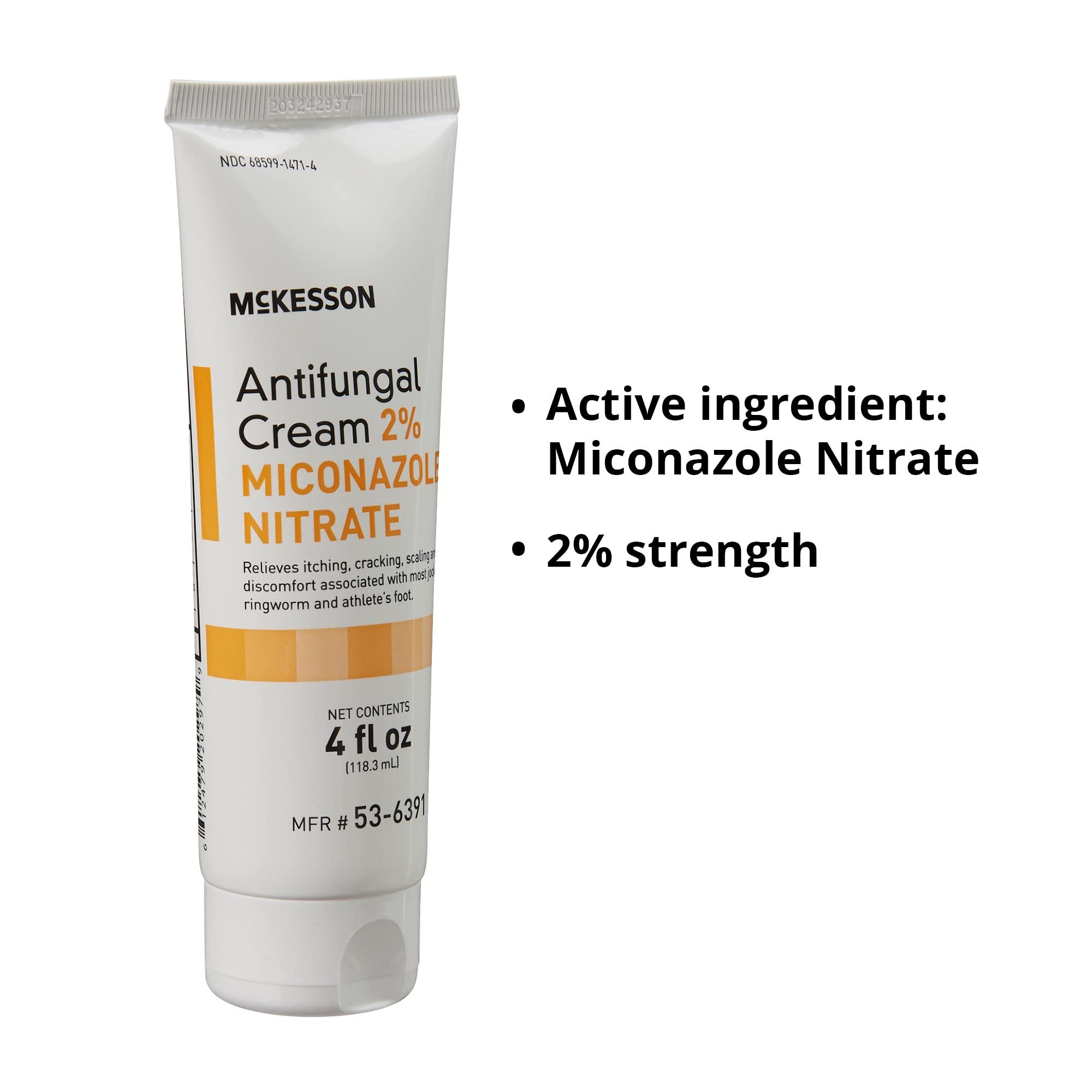 McKesson antifungal cream usage demonstration on skin