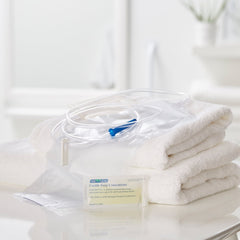 McKesson Bag Emema Soap 1500cc filled bag demonstrates full capacity