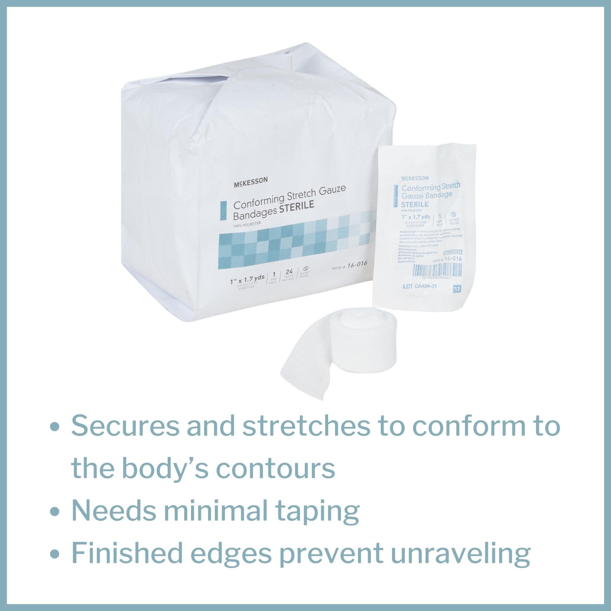 McKesson gauze bandage breathable material for comfortable wear