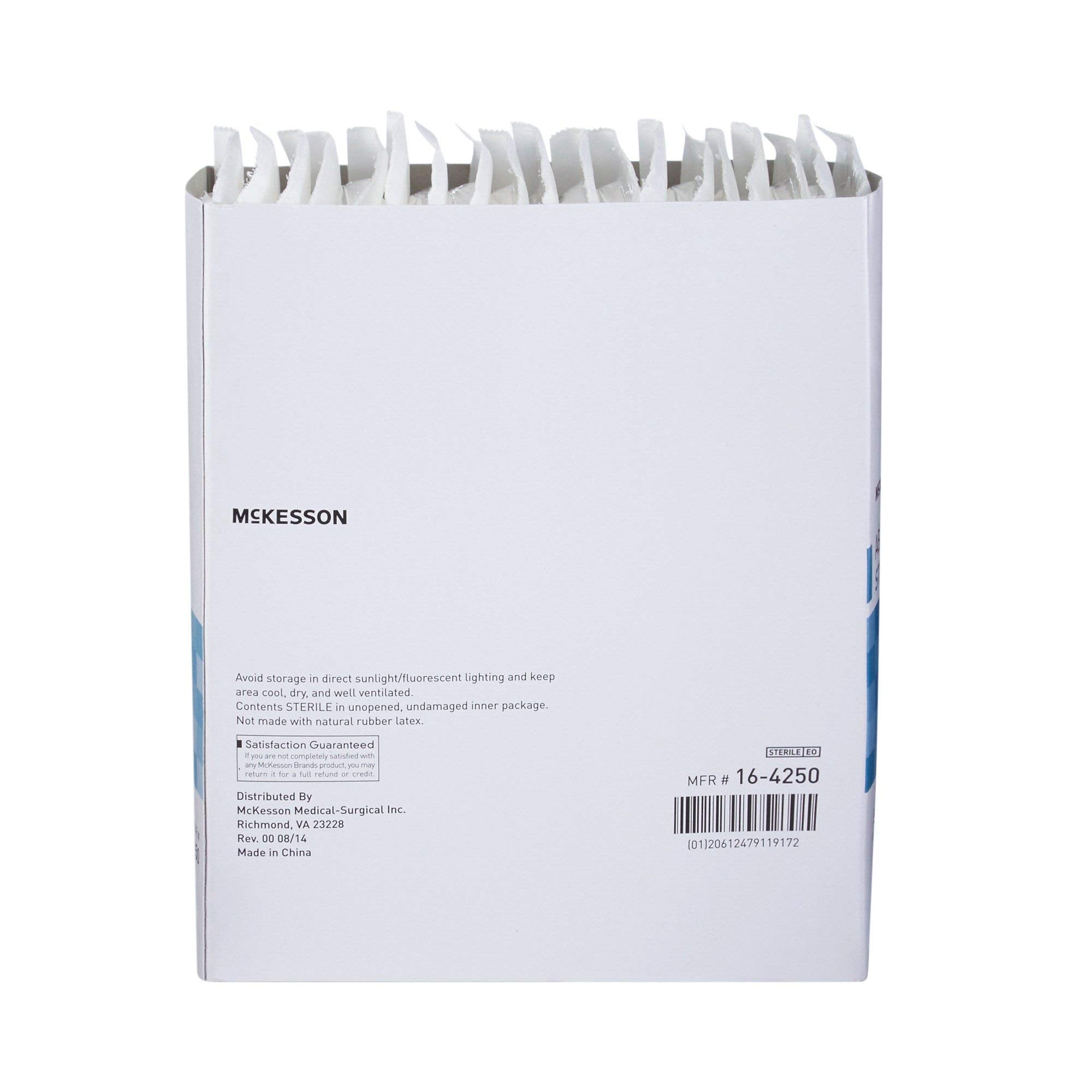 McKesson ABD pad used in home and clinical wound care scenarios.
