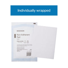 McKesson latex-free dressing pad suitable for latex allergy considerations.
