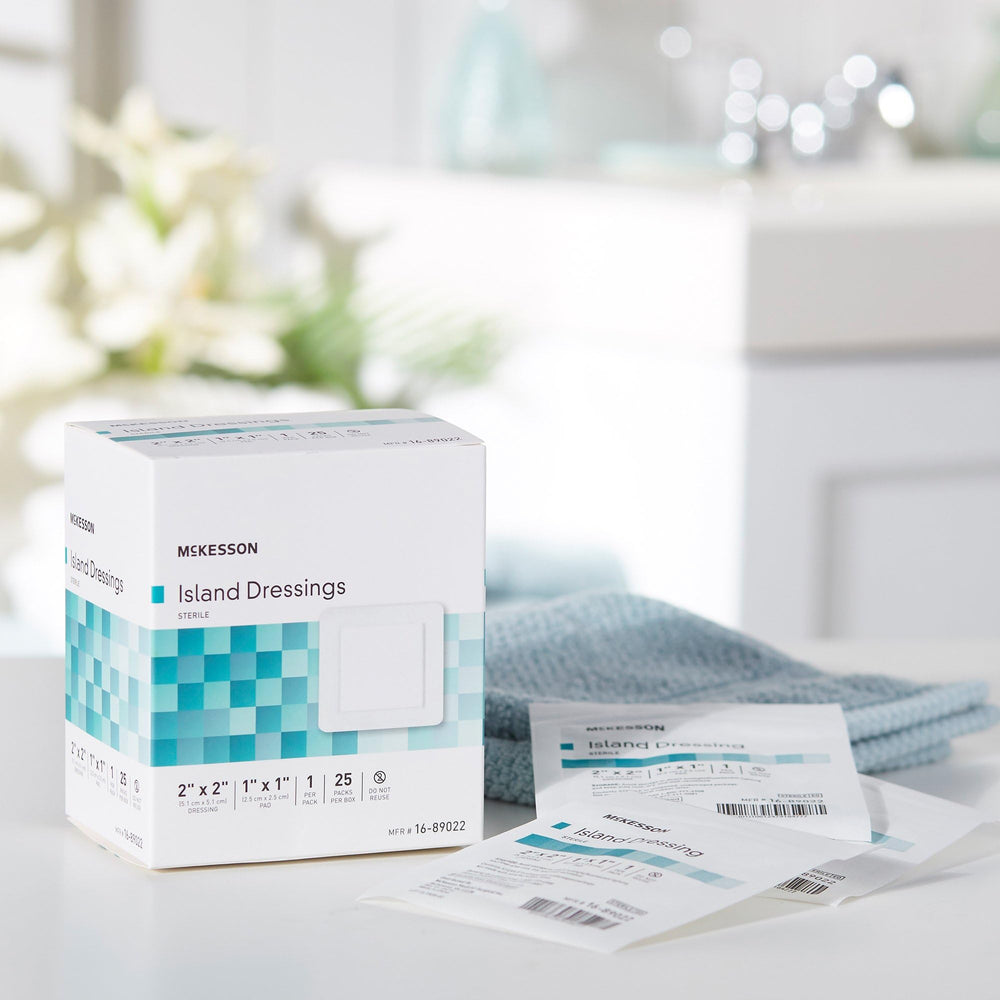 25-count McKesson dressings pack for convenient storage and access